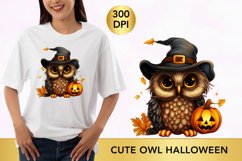 Cute owl halloween clipart, owl sublimation Product Image 1