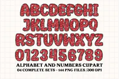 Christmas Alphabet png clipart, christmas letters doodle Product Image 4