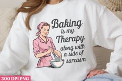 Baking IS My Therapy PNG, Retro Sarcastic Women S Product Image 1