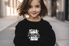 Black Gildan 18000B Mockup, Mockup Product Image 1