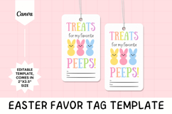 Editable Easter Hang Tag Canva Template - 4 Product Image 1