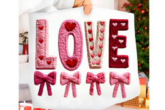 Faux Yarn LOVE Valentine's Day PNG Product Image 1