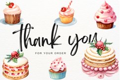 Christmas Dessert Watercolor 60 Cliparts Collection Product Image 10