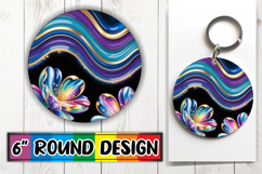 Cheerful Car Coaster Circle PNG, Pattern Product Image 1