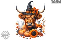 Halloween Cow Sublimation Design - High Quality 300 Dpi Product Image 1