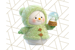 Adorable Snowman Character PNG Clipart Product Image 2