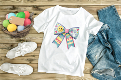Geometric Retro Smiley Coquette Bow Clipart Product Image 9
