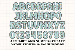Christmas Alphabet png clipart, christmas letters doodle Product Image 4