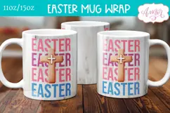 Christian Easter Mug Wrap PNG, Christian mug PNG sublimation Product Image 2