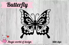 Papercut Butterfly Silhouettes SVG, Paper Cut SVG Product Image 2