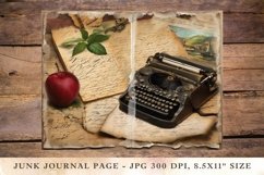 Printable Junk Journal Pages postcard typewriter 2 Product Image 1