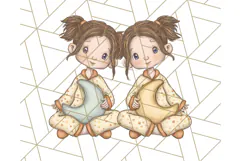 Zodiac Buddies Clipart PNG, Cute Astrology Clip Art Product Image 2