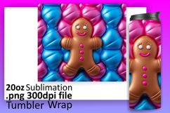 Sublimation Art on 3D Inflated Puff Tumbler Product Image 1