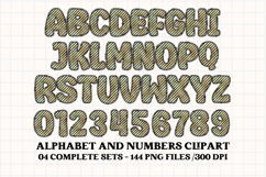 Happy Birthday Alphabet, birthday letters doodle clipart Product Image 4
