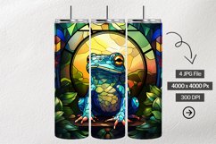 Frog Stained Glass Square Coaster - 04 Variations Product Image 1