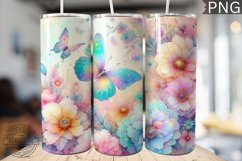 Glitter Butterfly Sublimation - Butterfly Tumbler Design Product Image 1
