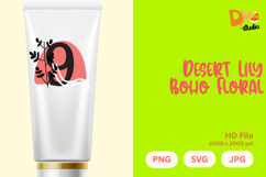 Desert Lily Boho Floral Monogram Product Image 1
