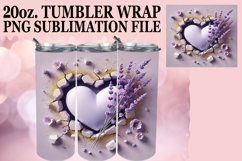 BLISSFUL DAYS 20oz TUMBLER WRAP, 3D Heart Product Image 1