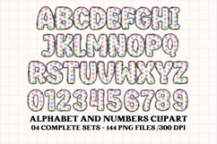 Valentine Alphabet Clip Art, valentines day letters doodle Product Image 4