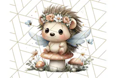 Forest Fairy Garden Creatures PNG, Whimsical Woodland Art Product Image 2