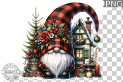 Christmas Gnome Sublimation - Clipart PNG Design Product Image 1