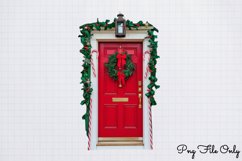 Christmas Door Sublimation Clipart PNG Product Image 1