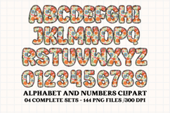 Summer Alphabet clipart, summer letters doodle Product Image 4