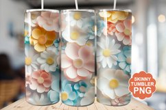 Summer 3D Flowers Tumbler | Summer Tumbler Wrap Product Image 1