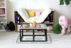 Miniature modern table digital file, laser cut dollhouse Product Image 10