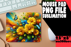 Luminous MOUSE PAD Creative PNG, Flowers Product Image 1