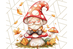 Fall Gnome PNG Clipart, Cute Autumn Gnomes with Pumpkins Product Image 2