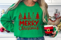 Merry Christmas SVG | Holiday Trees SVG PNG DXF Product Image 10