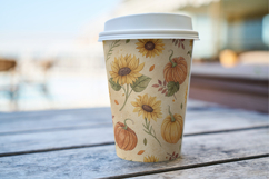 Pressed Sunflower &amp; Pumpkin Fall Journal Seamless Pattern Product Image 10