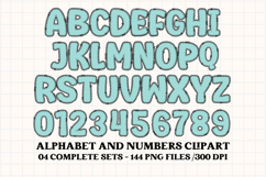 Birthday Girl Alphabet, birthday girl letters doodle clipart Product Image 4