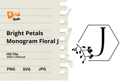 Bright Petals Monogram Floral Product Image 1