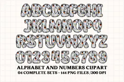 Halloween Alphabet png clipart, halloween letters doodle Product Image 4