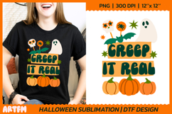 Creep It Real Sublimation | Spooky Halloween DTF Print Product Image 1