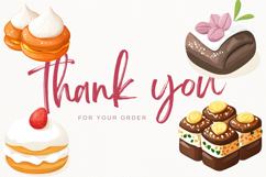 Cute Japanese bakery and food 85 Cliparts Collection Product Image 10