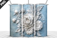 Flowers Tumbler Wrap | Sublimation Design | Tumbler PNG Product Image 1