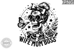 Wife MOM Boss Sublimation - High Quality 300 Dpi Product Image 1