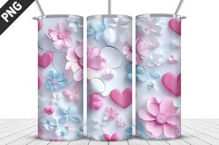 Valentines Love Skinny Tumbler PNG Wrap| Valentines Tumbler Product Image 5