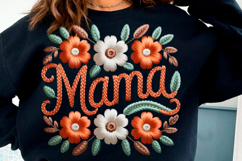Mother's Day PNG, Faux Yarn Mama PNG Product Image 1