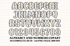 Halloween Alphabet png clipart, halloween letters doodle Product Image 4