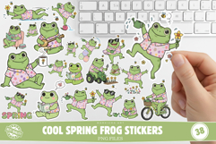 Cool Spring Frog Stickers Product Image 1