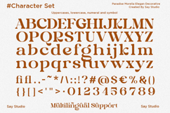 Paradise Morelia - Decorative Retro Font Product Image 10