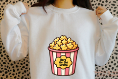 Here for the Drama&quot; Funny Popcorn Clipart Product Image 5