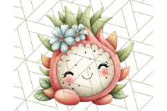 Fruit Doodles Clipart, Cute Cartoon Fruit PNG, Kawaii Food Product Image 2