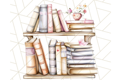 Cozy Book Lover Clipart PNG, Aesthetic Reading Graphics Product Image 2