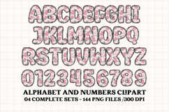 Love Story Alphabet &amp; Numbers Clipart - PNG 300 DPI Product Image 4
