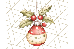 Vintage Christmas Ornaments and Presents PNG Holiday Clipart Product Image 2